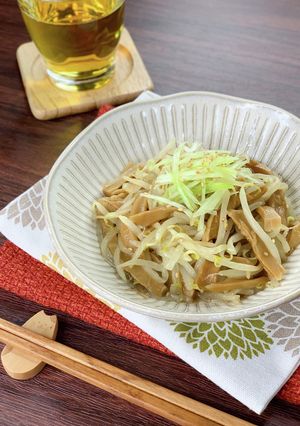 もやしとメンマの「まるで塩ラーメン」炒め-レシピのメイン写真