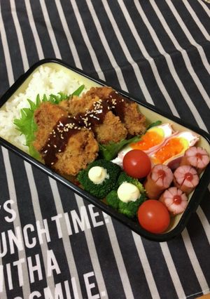 男子高校生弁当1/26とんかつ弁当-レシピのメイン写真