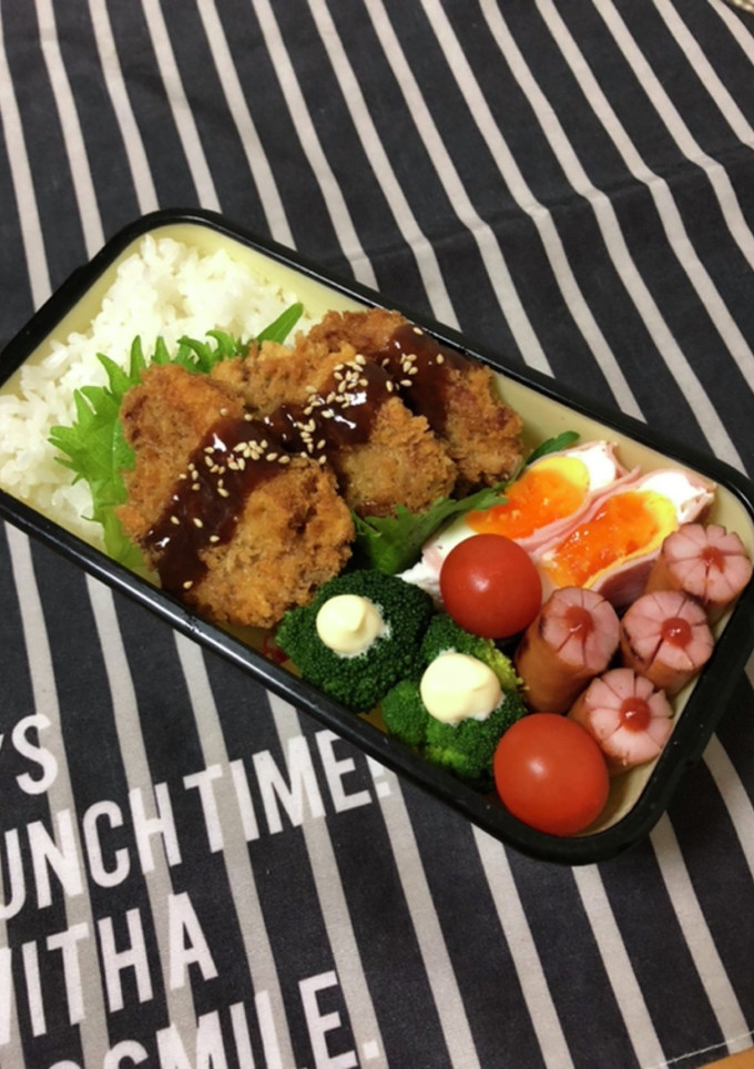 男子高校生弁当1/26とんかつ弁当-レシピのメイン写真