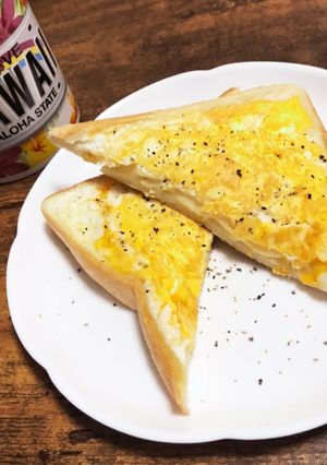 ふんわり卵トースト-レシピのメイン写真