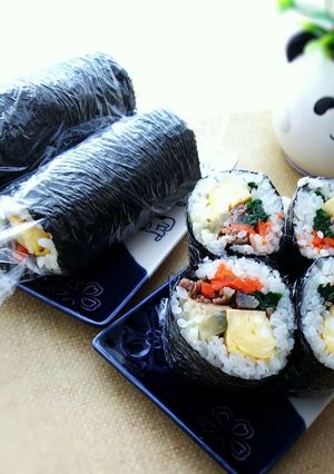 恵方巻　巻き方（ラップで！まきすで）-レシピのメイン写真
