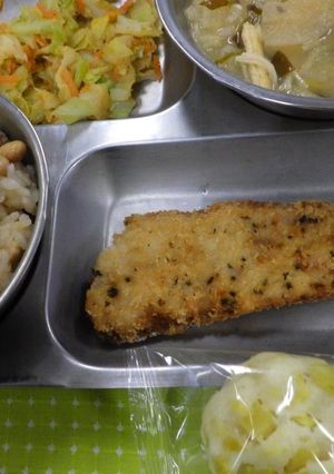 鰯の青じそフライ　河内長野市学校給食-レシピのメイン写真