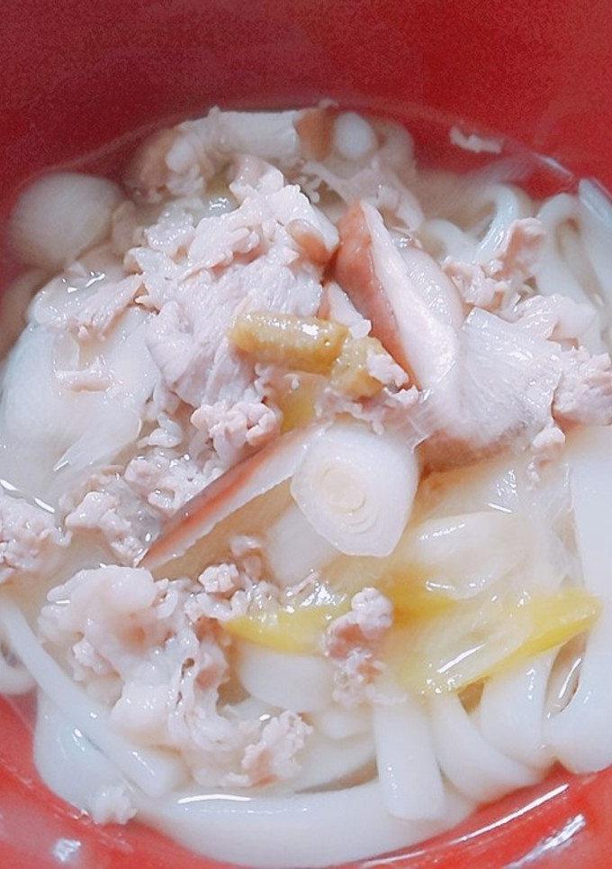 柚子胡椒で爽やか～塩豚うどん-レシピのメイン写真
