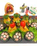 ひな祭♪スピ飾り巻き寿司とスピ野菜雛寿司