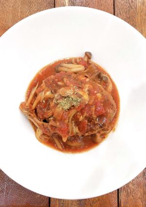 きのこたっぷりふわふわハンバーグ-レシピのメイン写真