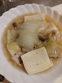 白菜と豆腐、バラ肉のとろとろ煮-レシピのメイン写真