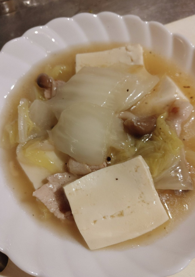白菜と豆腐、バラ肉のとろとろ煮-レシピのメイン写真