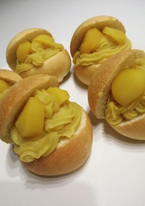 焼き芋で作るモンブラン風のパン-レシピのメイン写真
