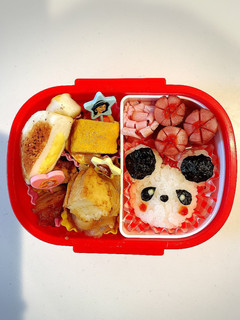 簡単!年少さんの幼稚園ぱんださん弁当♡-レシピのメイン写真