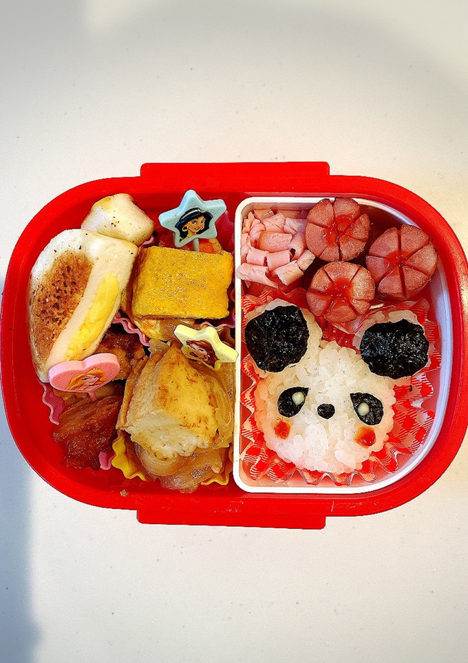 簡単！年少さんの幼稚園ぱんださん弁当♡-レシピのメイン写真
