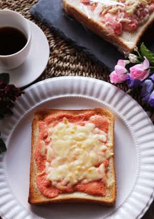 ♡チーズと明太子の冷凍作りおきトースト♡-レシピのメイン写真