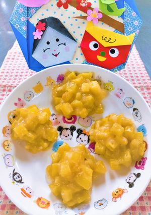 鬼に金棒!?鬼まんじゅう　給食おやつ♪-レシピのメイン写真