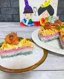 ひな祭♪スピルリナ入りお雛様お寿司ケーキ