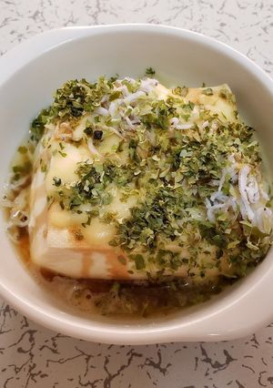超簡単！磯香るしらすあおさチーズ豆腐-レシピのメイン写真