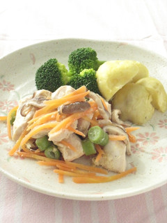 〈くらし薬膳〉鶏肉のふんわりしょうが蒸し-レシピのメイン写真