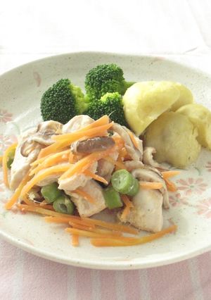 〈くらし薬膳〉鶏肉のふんわりしょうが蒸し-レシピのメイン写真