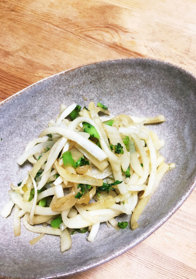 大根の皮はみりんとめんつゆで簡単副菜に-レシピのメイン写真