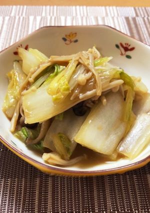 簡単◎白菜きのこのオイスターソース煮-レシピのメイン写真