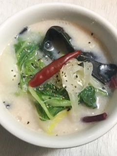 簡単ヘルシー☆ミニ白菜の豆乳スープ-レシピのメイン写真