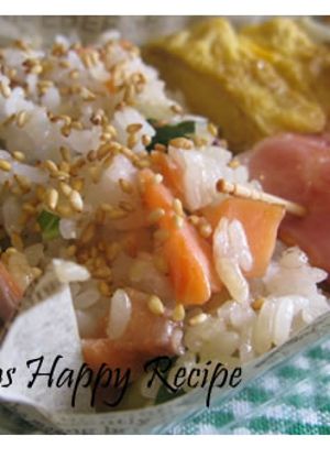 秋のお弁当に☆鮭しそご飯☆-レシピのメイン写真