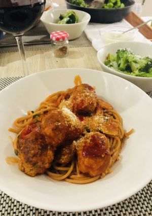 【完結】スパゲティーアンドミートボール-レシピのメイン写真