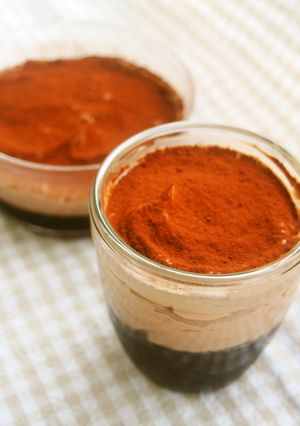 濃厚チョコムース♪コーヒーゼリー♪卵なし-レシピのメイン写真