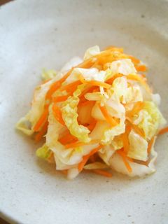 さっぱり!白菜と人参の酢の物♪-レシピのメイン写真