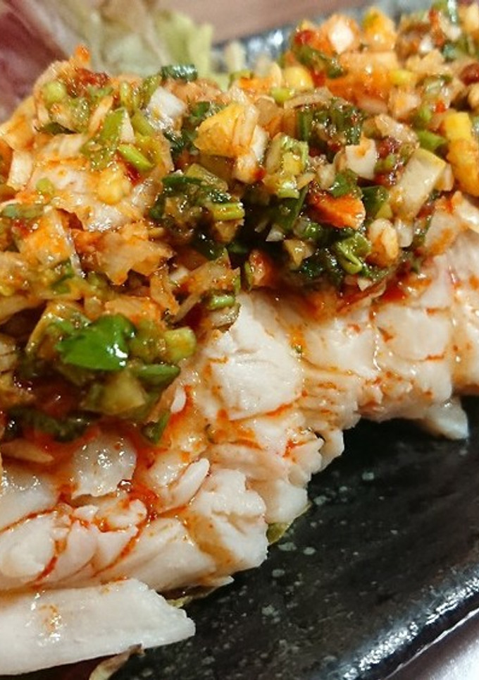 鶏むね肉で！簡単茹で鶏のよだれ鶏風-レシピのメイン写真