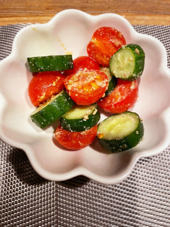 きゅうり×ミニトマトの胡麻和え-レシピのメイン写真
