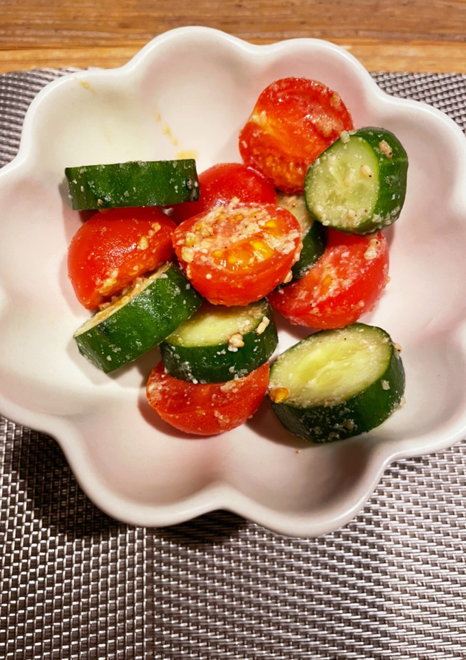 きゅうり×ミニトマトの胡麻和え-レシピのメイン写真