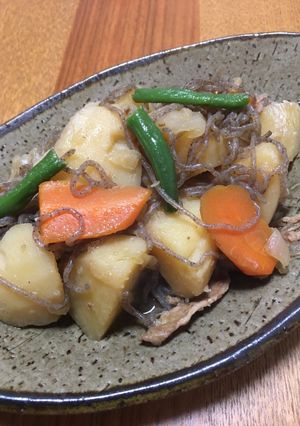 保温鍋で作る肉じゃが-レシピのメイン写真