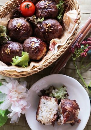 大葉とごまの肉巻きご飯-レシピのメイン写真