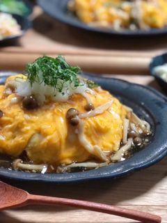 きのこあんの和風オムライス-レシピのメイン写真