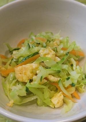給食レシピ☆子ども大好き ミモザサラダ-レシピのメイン写真