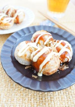業ス米粉でつくる卵不使用たこ焼き-レシピのメイン写真