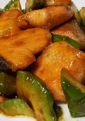 鮭とアボカドの一口照り焼き-レシピのメイン写真