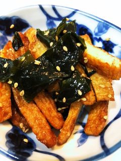 簡単♡わかめとかく天の炒め物♡お弁当にも-レシピのメイン写真