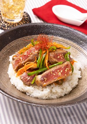 プルコギステーキ丼-レシピのメイン写真