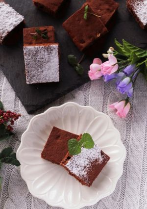 バレンタイン♡トースターで簡単ブラウニー-レシピのメイン写真