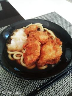 唐揚げうどん-レシピのメイン写真