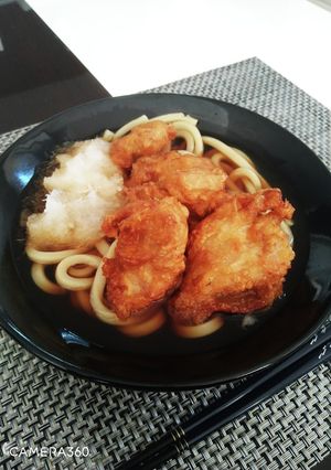 唐揚げうどん-レシピのメイン写真