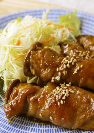 簡単♪エリンギの豚肉巻き（甘辛たれ）-レシピのメイン写真