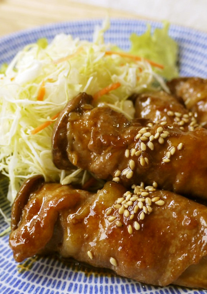 簡単♪エリンギの豚肉巻き（甘辛たれ）-レシピのメイン写真