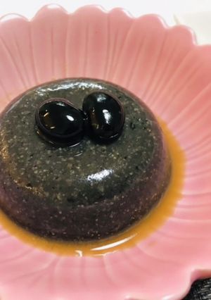 葛粉で簡単胡麻豆腐・味噌タレ-レシピのメイン写真