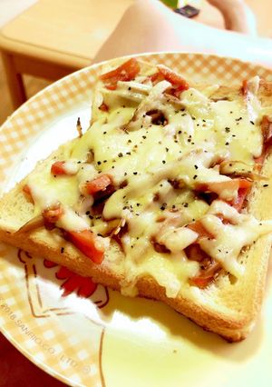 余り物アレンジ【キンピラトースト】-レシピのメイン写真