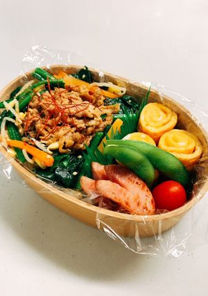 ビビンバ弁当210127-レシピのメイン写真