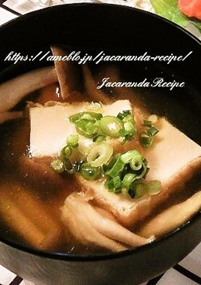厚揚げとしめじのお吸い物-レシピのメイン写真