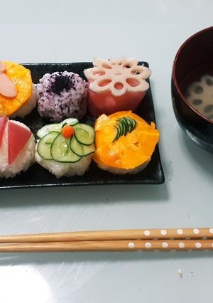 野菜手まり寿司-レシピのメイン写真