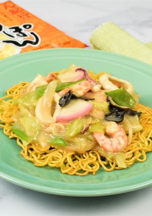 パリもち皿うどん-レシピのメイン写真