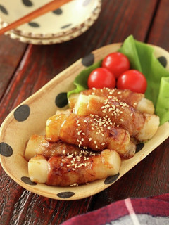 甘辛肉巻き餅-レシピのメイン写真